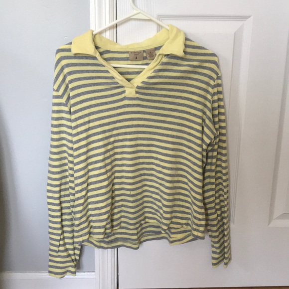 yellow and grey striped shirt - Picture 1 of 1